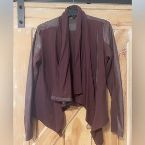 BLANK NYC Faux Leather Asymmetrical Moto Jacket